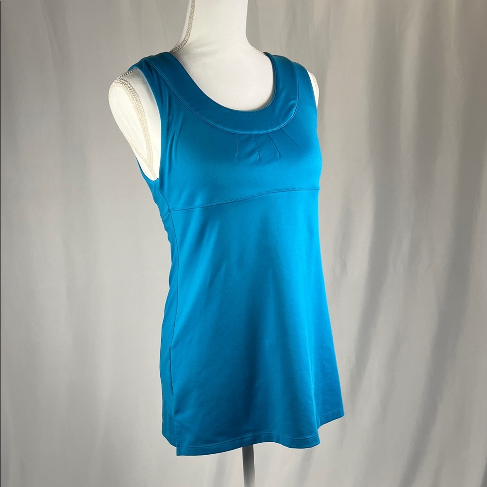 Athleta Vibrant Blue Tank Top with Built in Bra